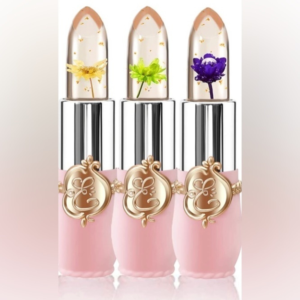 FLOWER Jelly Lipstick Set Temperature Change Moisturizer Color Change Li…